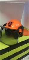 Husqvarna work hat with ear buffers