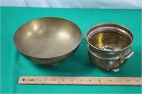 Vintage Brass Planters / Candy Dish
