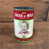 D.H.A Sugar of Milk Infants 1lb Paper Label Tin