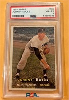 1957 Topps Johnny Kucks Grade 4 Baseball Card
