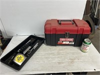 Craftsman 17-inch wide tool box with some tools