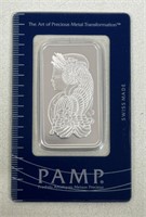 1oz SILVER PAMP SUISSE BAR