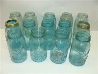 A dozen Quart Jars - Some old and Collectible