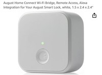 August Home Connect Wi-Fi Bridge, Remote Access