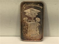 1 Ounce .999 Fine Silver Bar - Graduation June