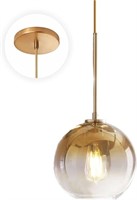 New PULEE Modern Globe Pendant Light 1-Light