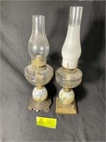 SET OF TWO OIL LAMPS