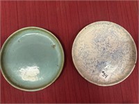2 Pottery Plates, 8 inches