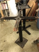 Five Commercial Metal  Table Bases