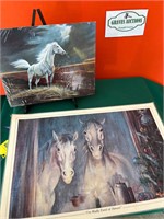 1993 Donald Art Horse 10x8 & Horse Mat