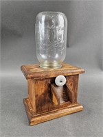 Vintage Handmade Wooden Candy Dispenser