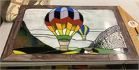 Leaded glass panel --hot air balloon
