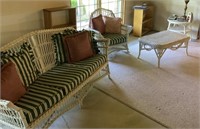 4-piece wicker living room set