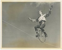 8x10 Tight rope unicycle trick