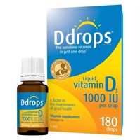 2026Ddrops Adults 1000IU Liquid Vitamin D3 Drops,