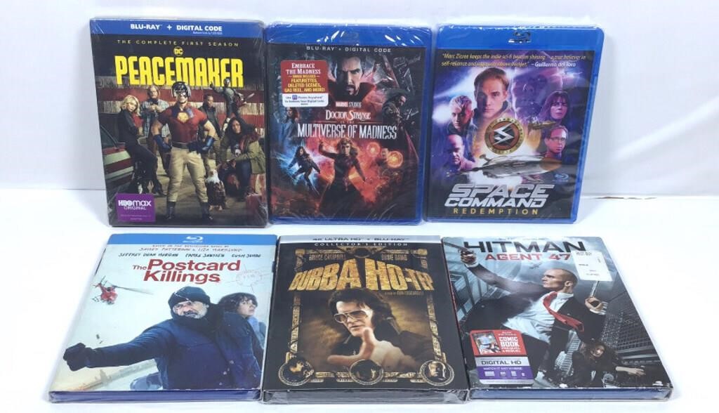 New Lot of 6 Blu-ray Discs