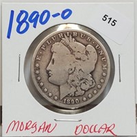 1890-O 90% Silver Morgan $1 Dollar