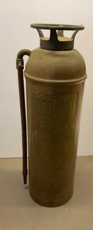 Vintage copper fire extinguisher