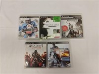 5 Asst PS3 Video Games