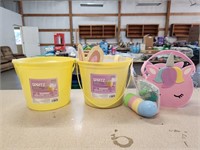 (2) Easter Basket Sets & (1) Unicorn Basket