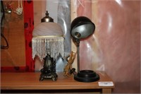 2 Vintage Lamps, one swivels