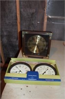 Bios Dial Thermometer & Quartz Clock