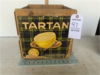 Tartan Brand Wooden Crate