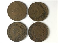 1900-1903 Mixed Indian Head Cents  F