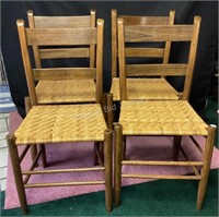4 Cane Seat Chairs