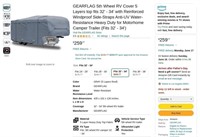 C505  GEARFLAG 5th Wheel RV Cover 32 - 34