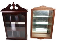 VINTAGE DISPLAY CABINETS/SHELVES