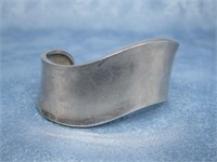 Sterling Silver Vtg. Modernist Abstract Cuff