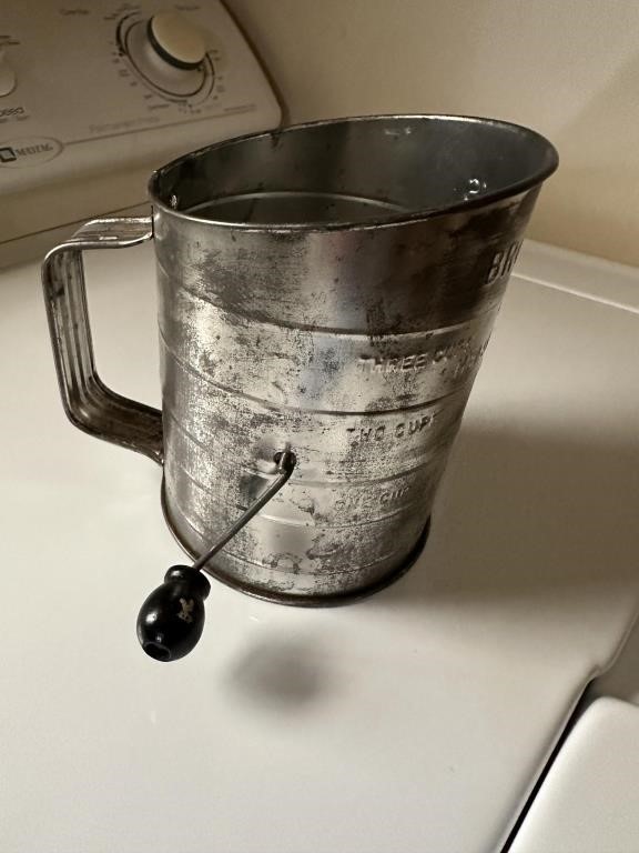 Vintage metal sifter