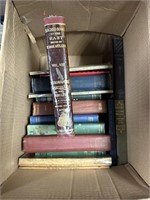 BOX OF VINTAGE BOOKS / SACRED BOOKS OF THE EAST+