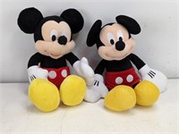 (2) Mickey Mouse Plush