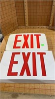 2 Exit signs