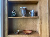 Collectable Figurines, Pewter Mug, & Vase