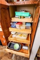 Contents of Cabinet-Vintage Tupperware