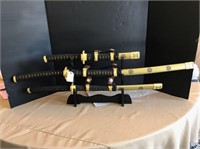 3 Piece Sword Display Set
