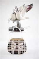 Decorative Money Bank Purse & Bird Figurine