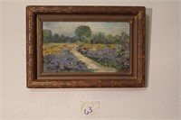 Original Signed Flower Meadow Painting