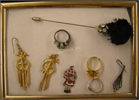 Jewelry Lot: Earrings & Pins