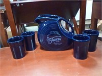 60th anniversary Fiesta pitcher & cups