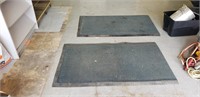 2 heavy duty floor mats 3x5