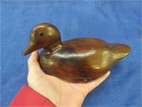 edgecomb maine 7in carved duck (wooden)