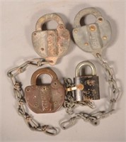 2- Various Stamped PRR Locks