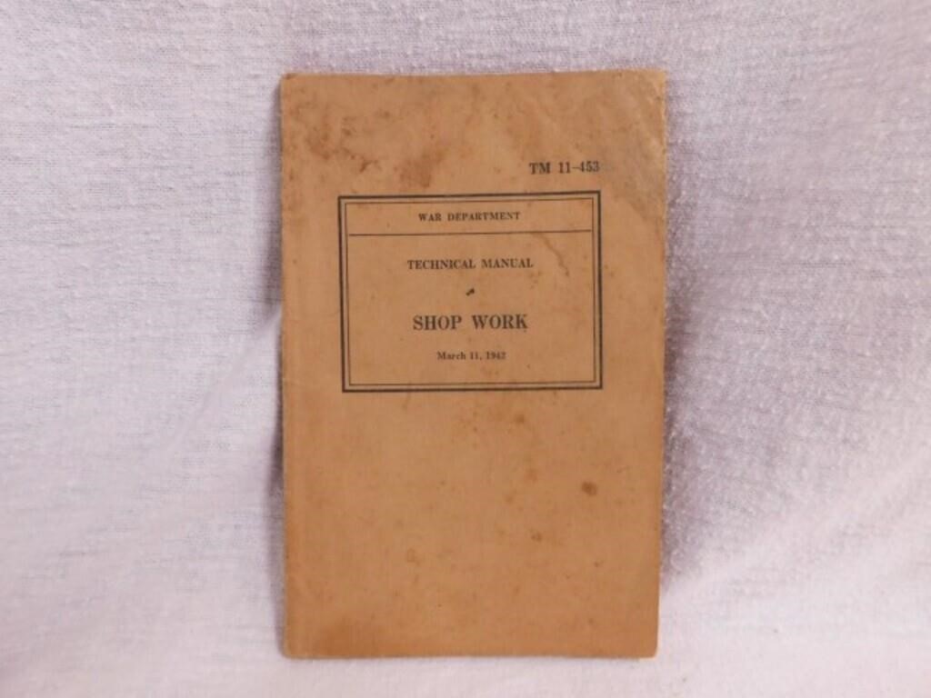 1942 Military Shop Work Manual - 1940's Prisoners