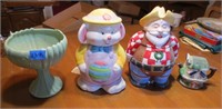 Cookie jars, misc.