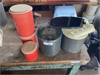 Ice cream maker, buckets, ice cream maker, crank,