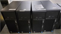Lot of (4) HP Model Z230 Desktops with NO HARD DRI